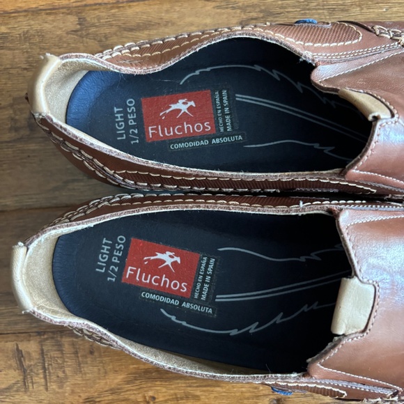 Fluchos Choi F0440 Men’s Havana Dress Shoes, Brown, Size EU 44/US 10.5 main image 2